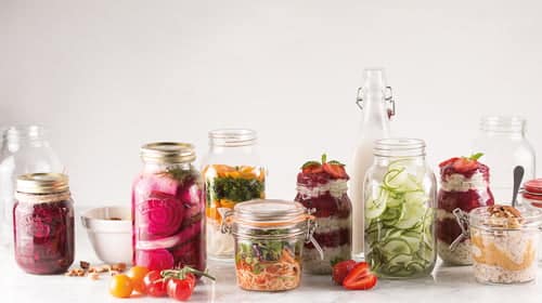 Tarros de vidrio a medida para marcas de alimentos — tarros Mason y de conserva
