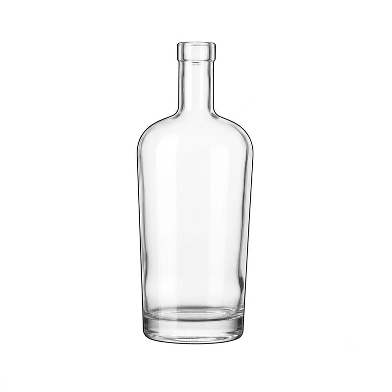 750 ml Heavy Base Gin Glass Bottle