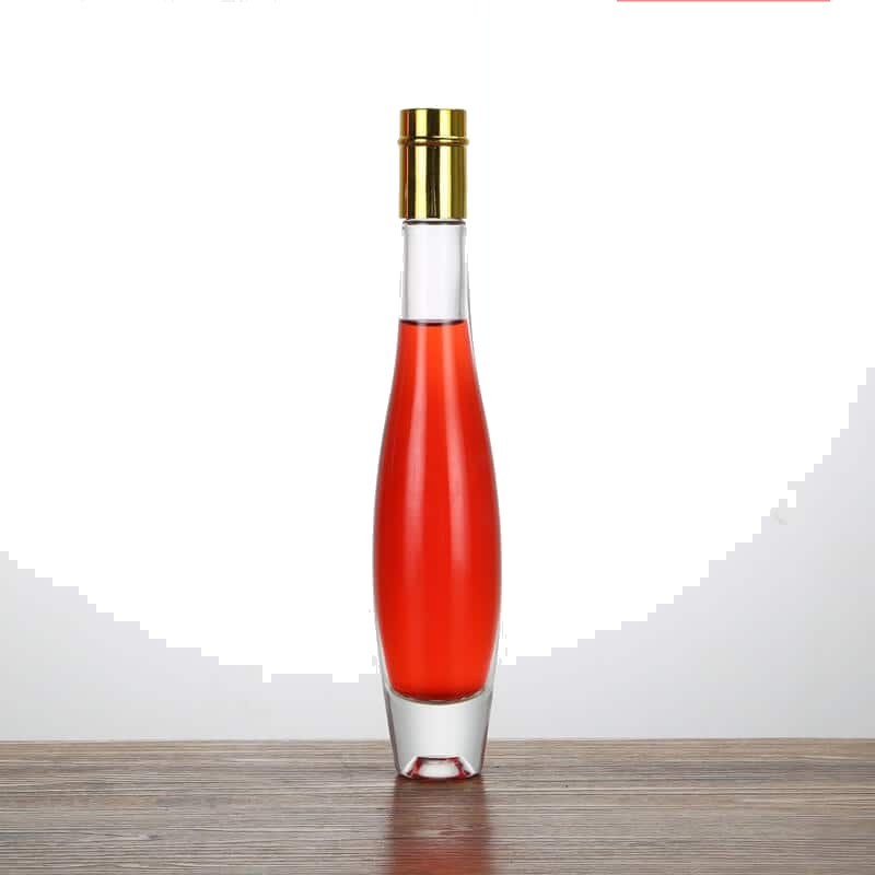 Hohe schlanke Bowling-Eisweinflasche, 175 ml, mit roséfarbenem Wein