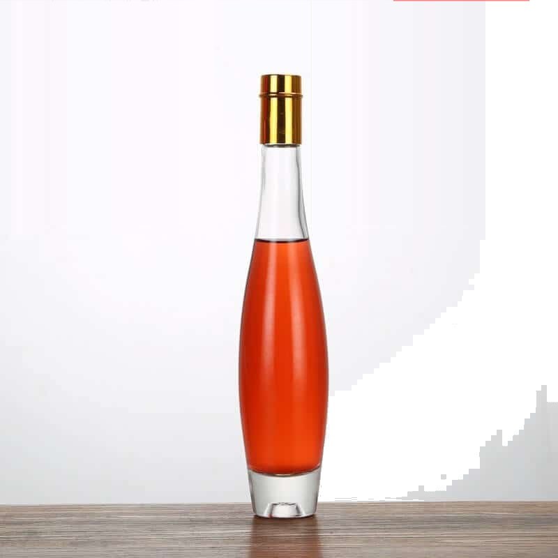 Hohe schlanke Bowling-Eisweinflasche, 275 ml, mit roséfarbenem Wein