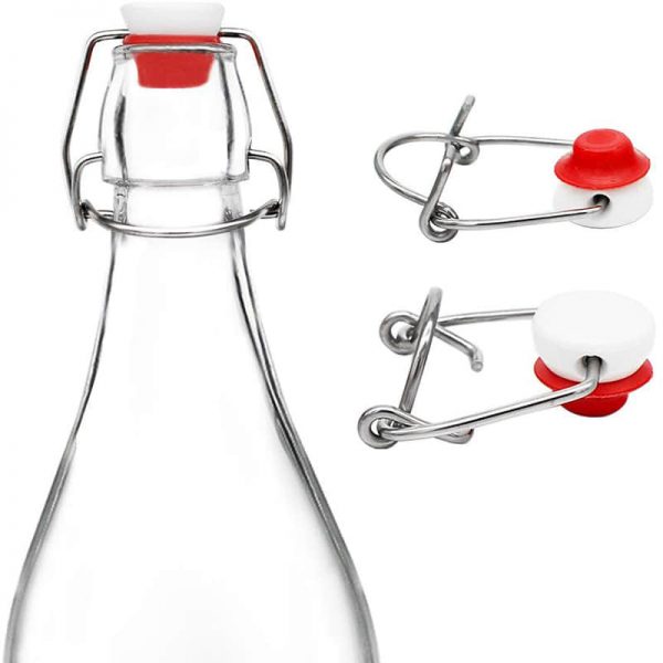 1000ml round swing top bottles