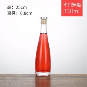 330ml glass liquor bottle