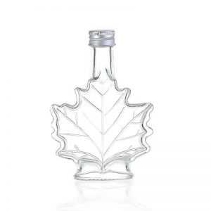 Maple shape glass bottle