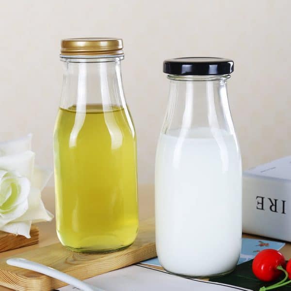 280ml glass milk bottle case