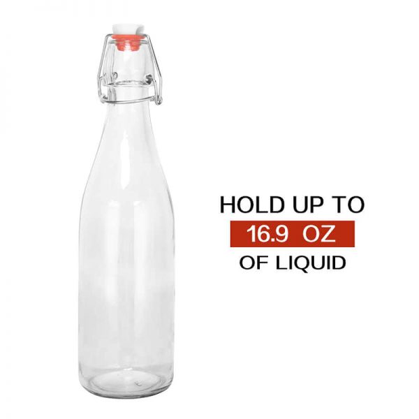 500ml round swing top bottles
