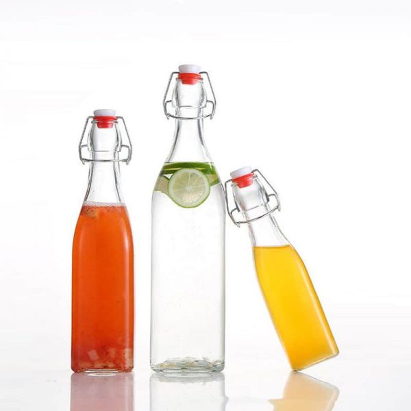 500ml square swing top bottles