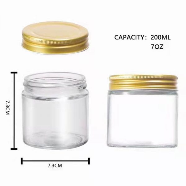 73 Series Straight Glass Jam Jar