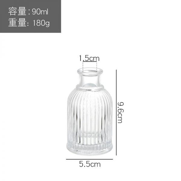 90ml Rome Diffuser Glass Bottle
