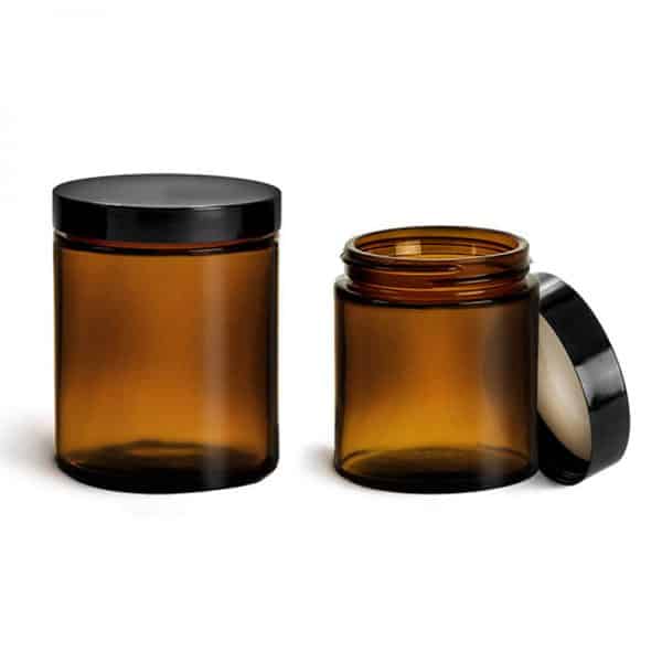 Amber Glass Candle Jars3