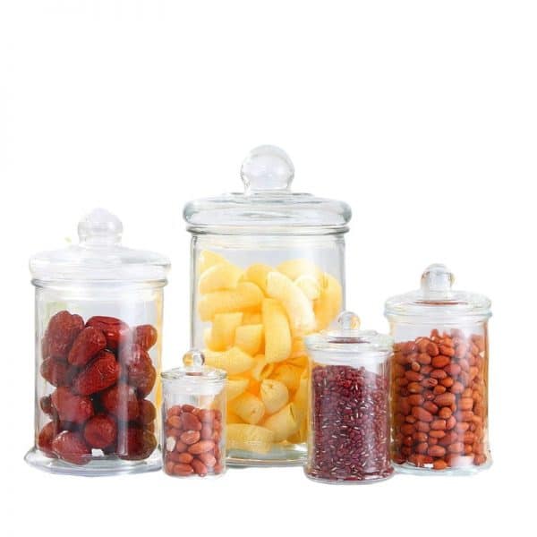 Containers For Candy With Glass Lid