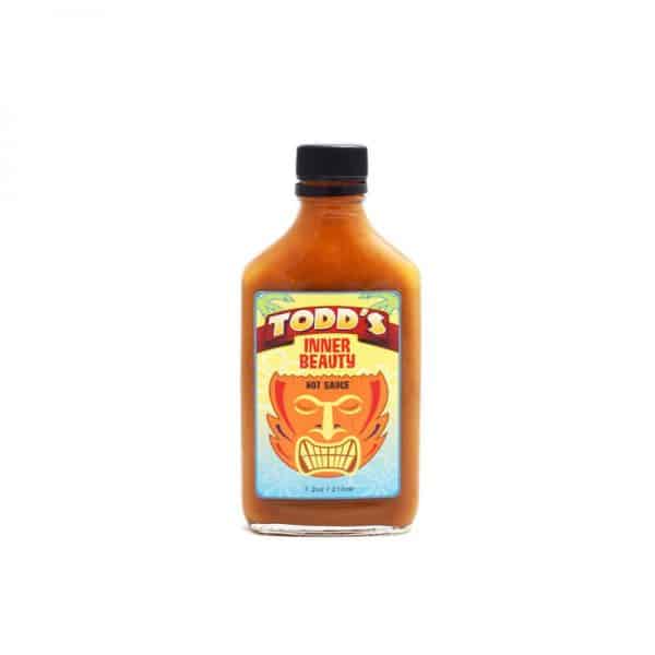 Flat Hot Sauce Glass Bottle