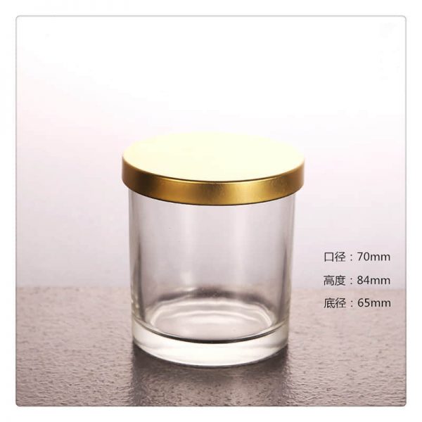 Glass Candle Jars With Metal Lid4