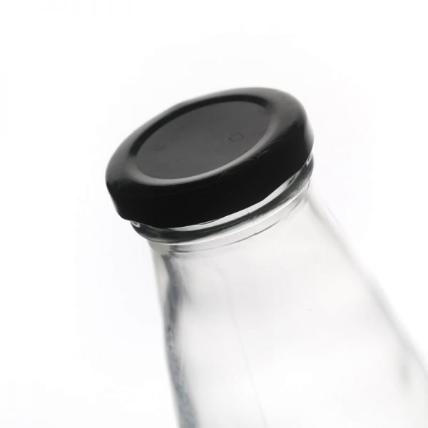 classic glass milk bottles tinplate caps