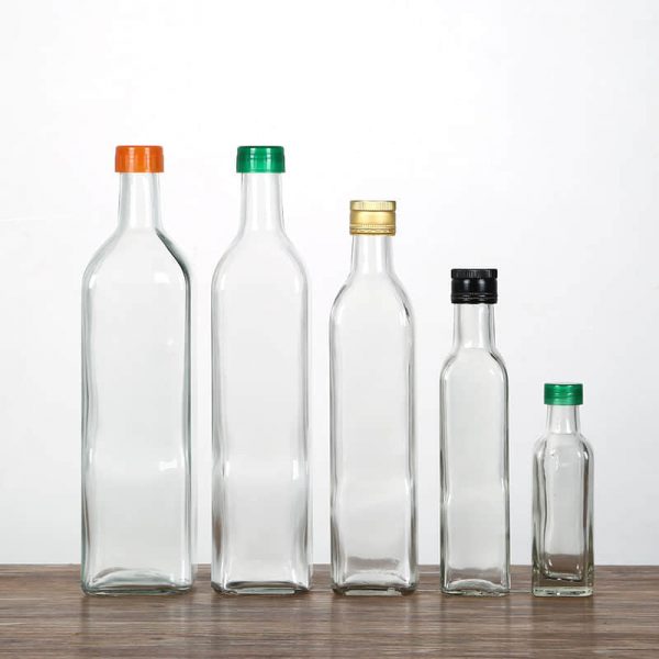 clear Olive Oil Glass Bottle