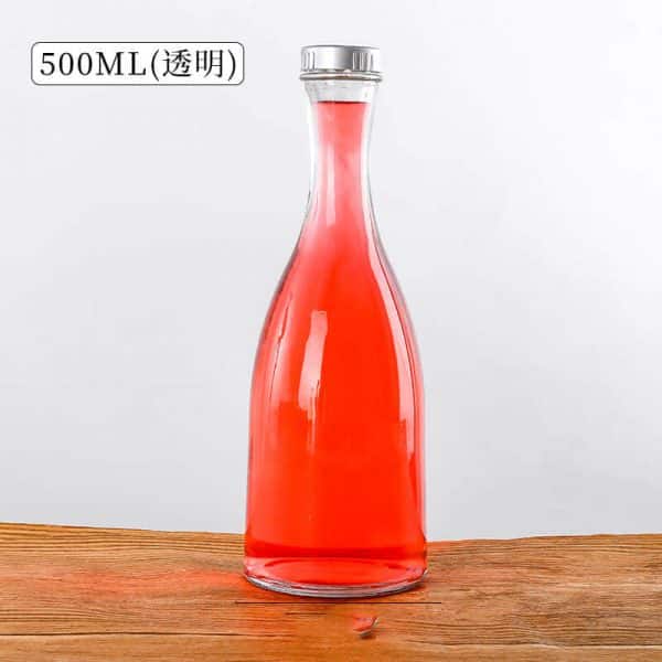 cold pressed juice beverage glass bottle