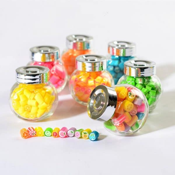 flat glass candy jar-4
