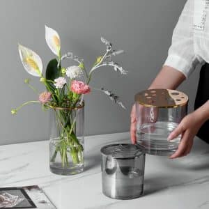 simple nordic transparent glass vase