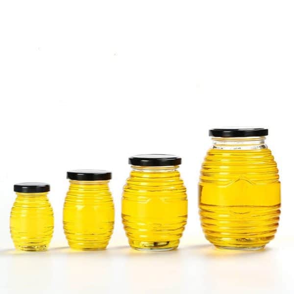 Thread Glass Honey Jar